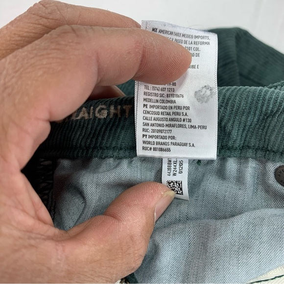 American Eagle Women's Mom Staight Jeans Stretch Corduroy pants size US2 - Picture 5 of 12